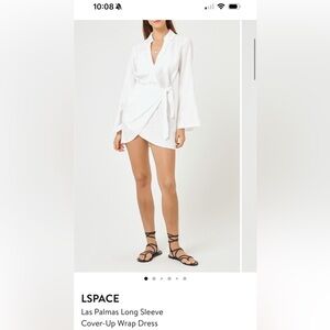 LSPACE WHITE/CREAM DRESS SIZE SMALL